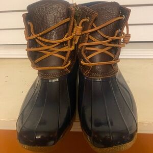Sperry Dark Brown and Navy Waterproof Boots